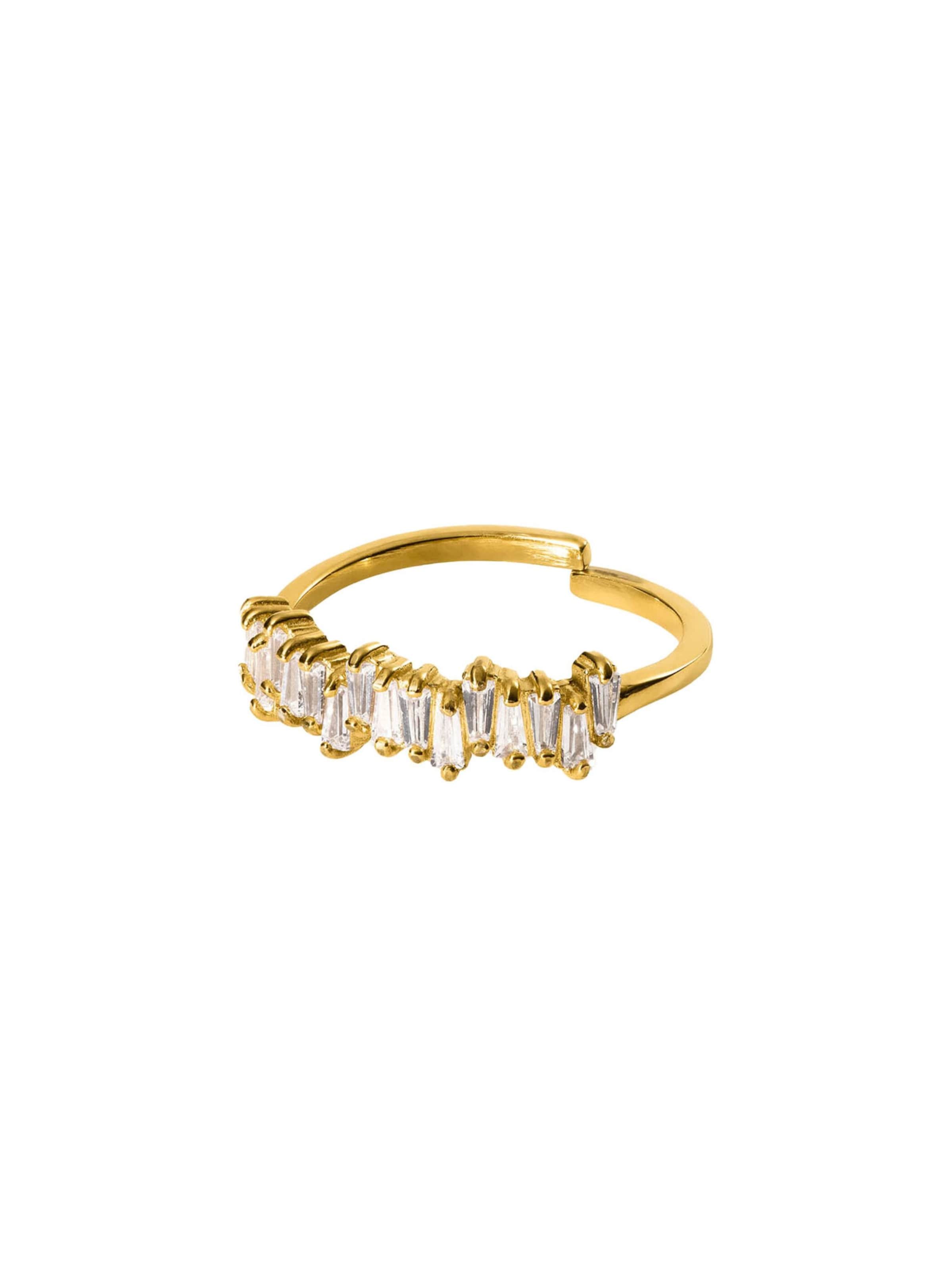 PURELEI Ring 'Powder' in Gold: Vorderseite