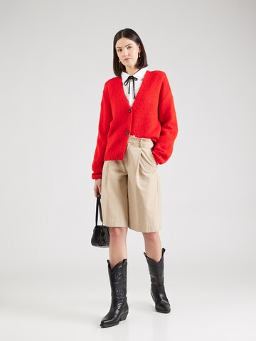 COMMA Gebreid vest in Rood