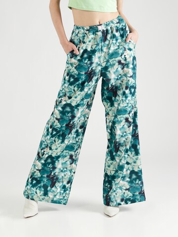 Wide Leg Pantalon Karo Kauer en vert : devant