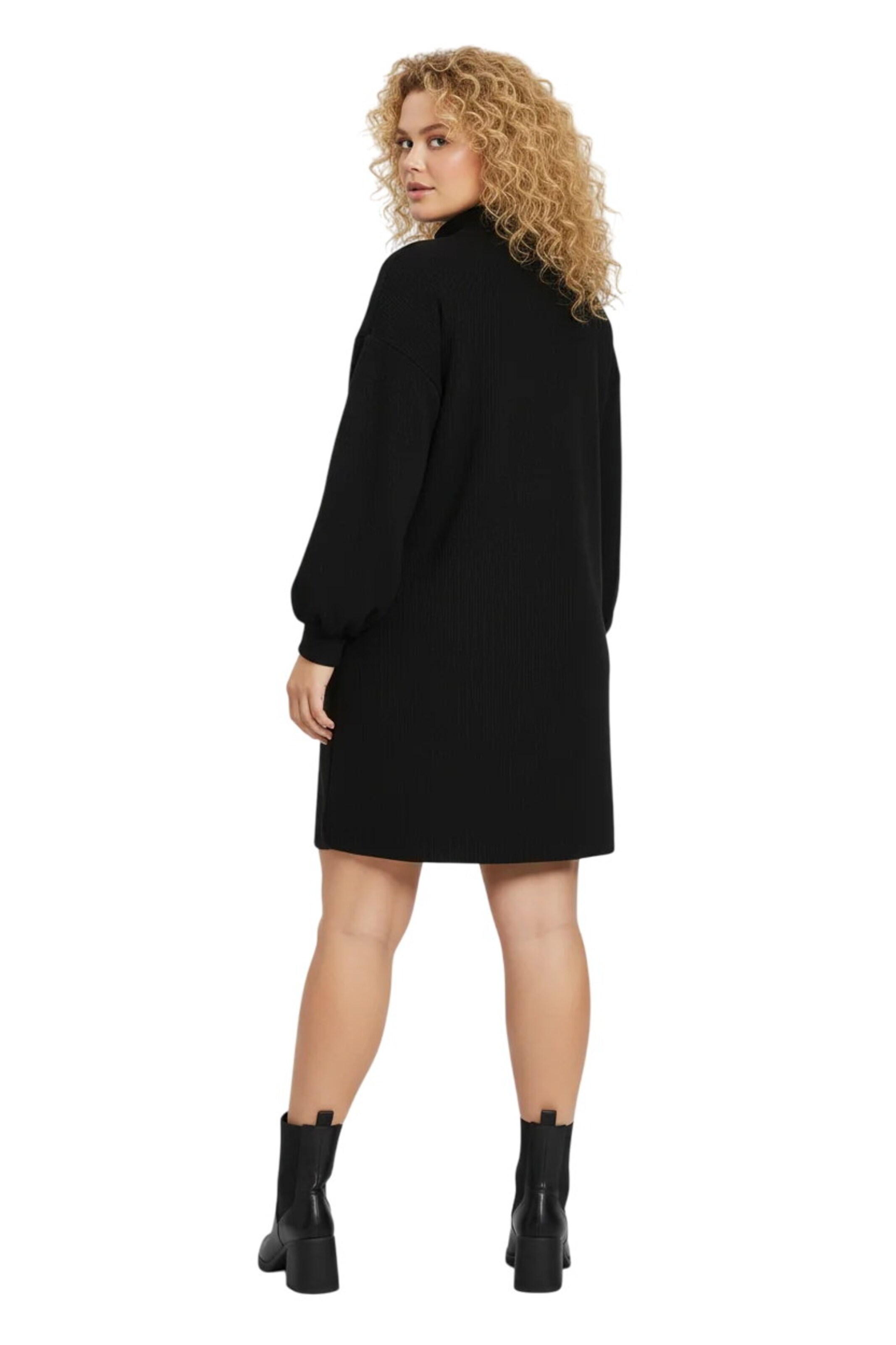 Shape Of You Gebreide jurk in Zwart