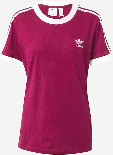 ADIDAS ORIGINALS T-Shirt in aubergine / weiß, Produktansicht