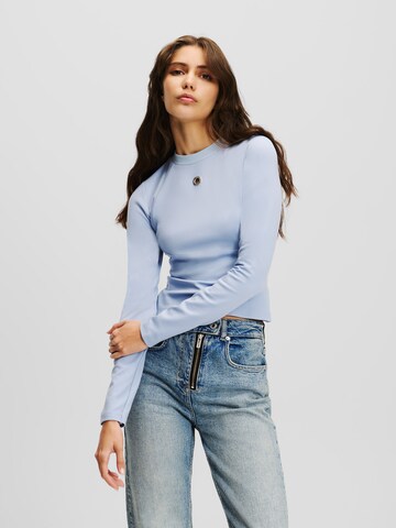 T-shirt KARL LAGERFELD JEANS en bleu : devant