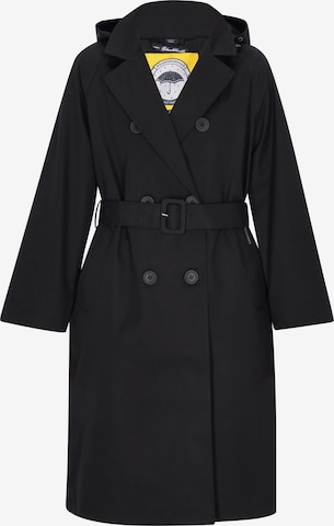 Schmuddelwedda - Abrigo funcional en negro: frente