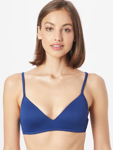 SLOGGI - Triangular Top de biquíni em azul: frente