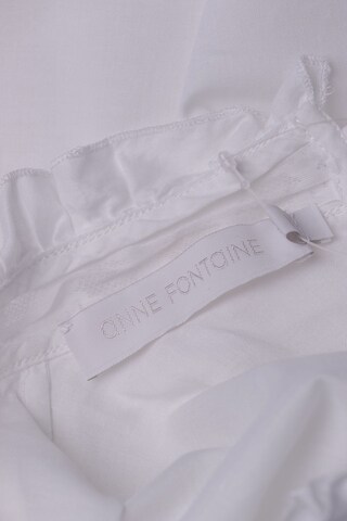 Anne Fontaine Volantbluse M in Weiß