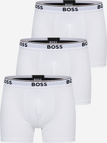 BOSS Orange - Boxers 'Power' em branco: frente