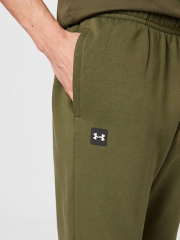 Tapered Pantaloni sportivi 'Rival' di UNDER ARMOUR in verde