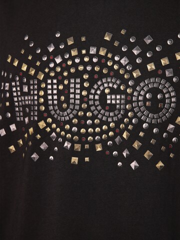 HUGO T-Shirt ' Dunic ' in Schwarz