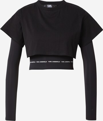 Karl Lagerfeld Shirt in Zwart: voorkant