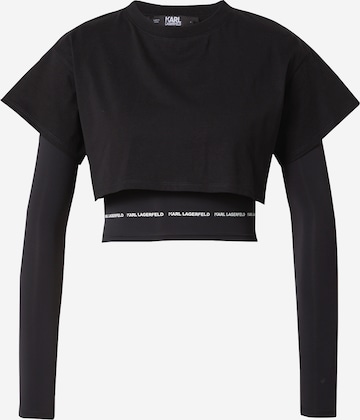 Karl Lagerfeld Shirt in Zwart: voorkant