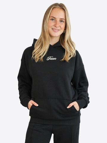 TATES Oversized Sweater 'Kuscheliger Light Hoodie' in Black