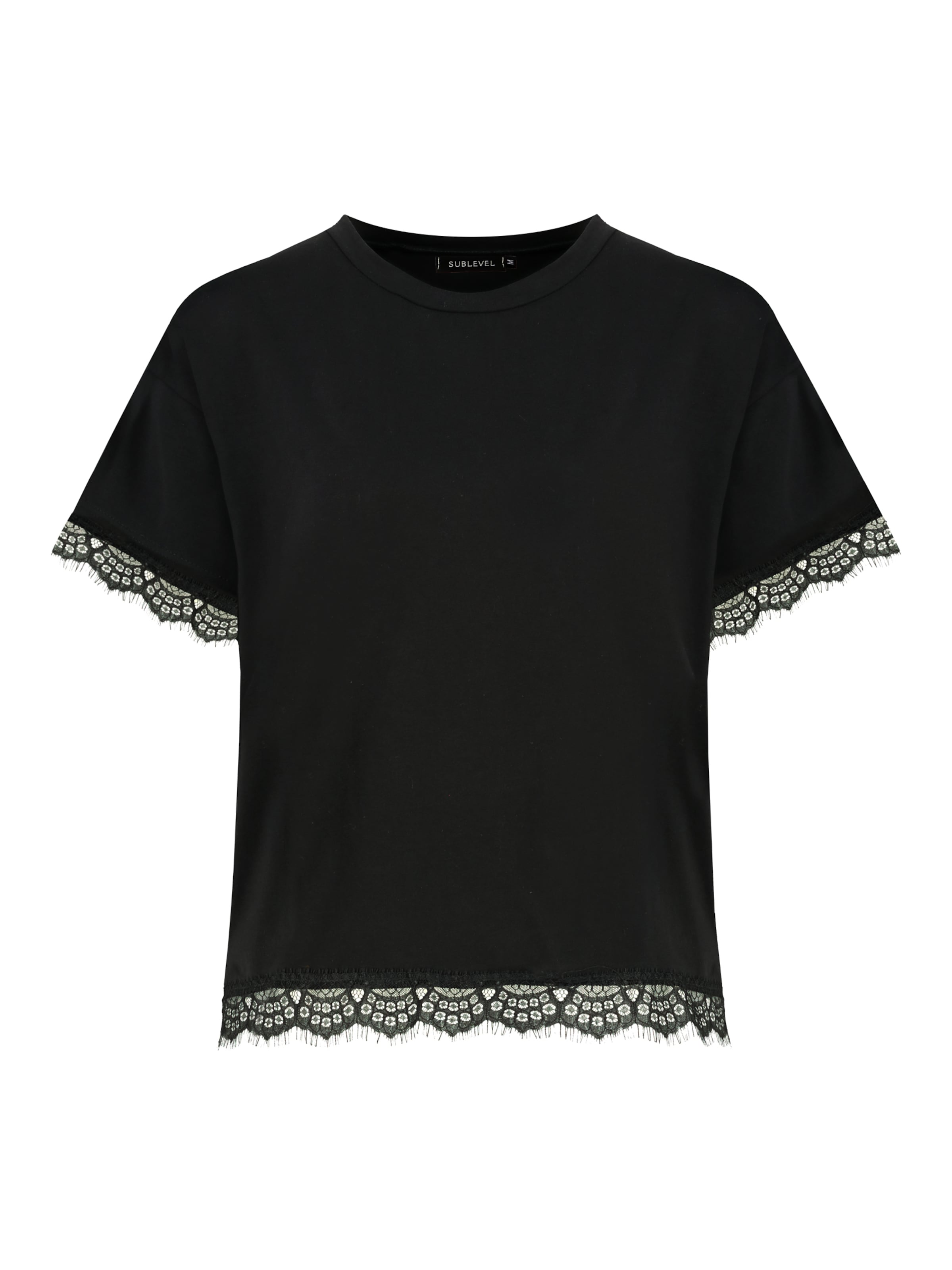 Sublevel T-Shirt in Schwarz: Vorderseite