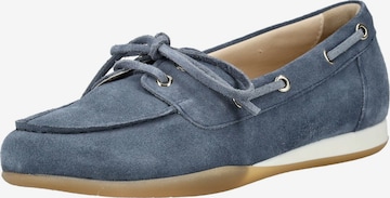 Mocassino di Nero Giardini in blu: frontale