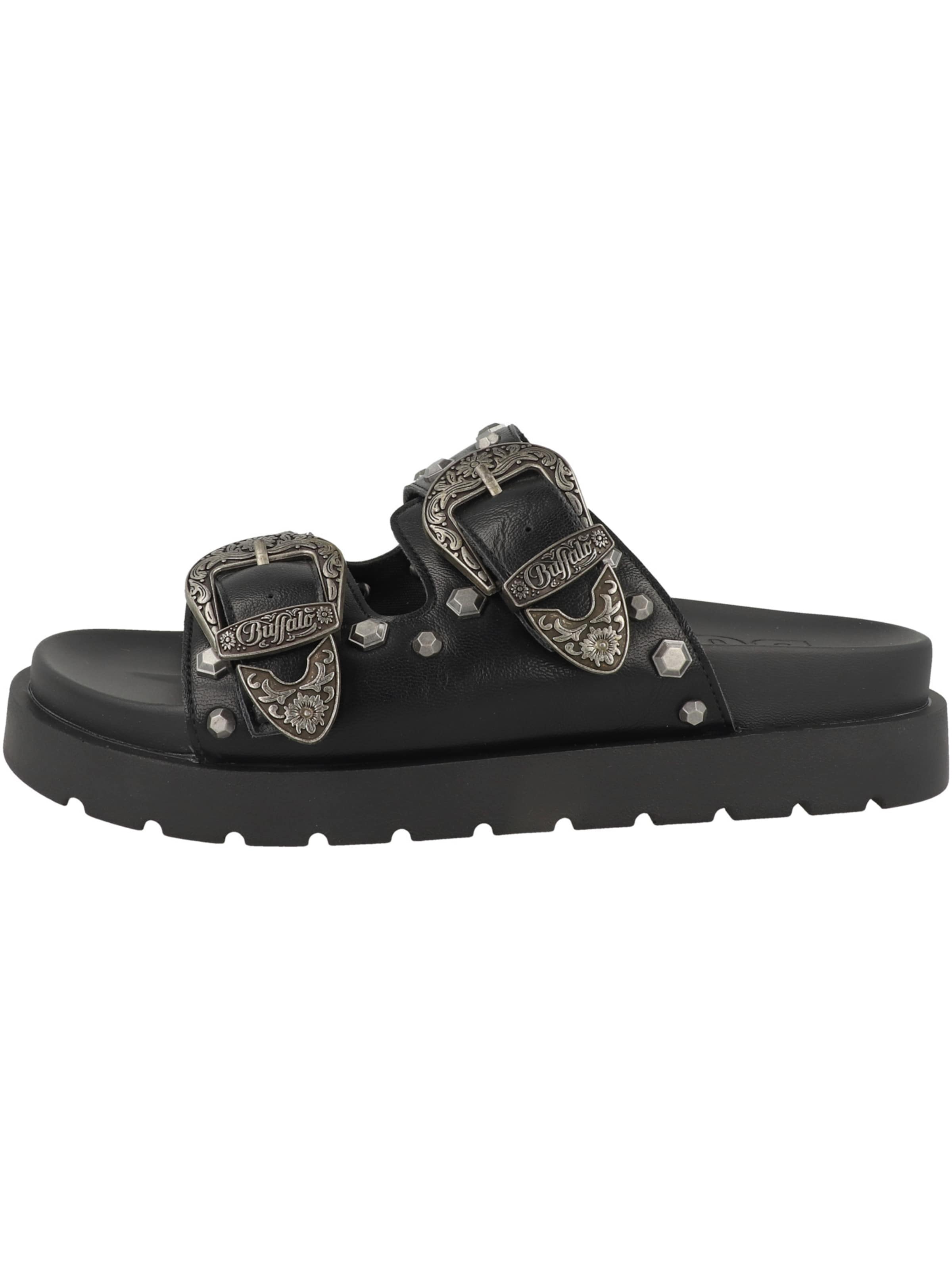 Mule ' Raya Ari West ' BUFFALO en noir : devant