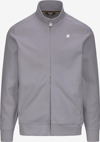 K-Way Zip-Up Hoodie in Grey: front