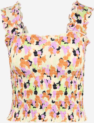 Top 'TAYLIN' Pieces Petite pe verde kiwi / mauve / portocaliu pastel / portocaliu închis, Vizualizare produs