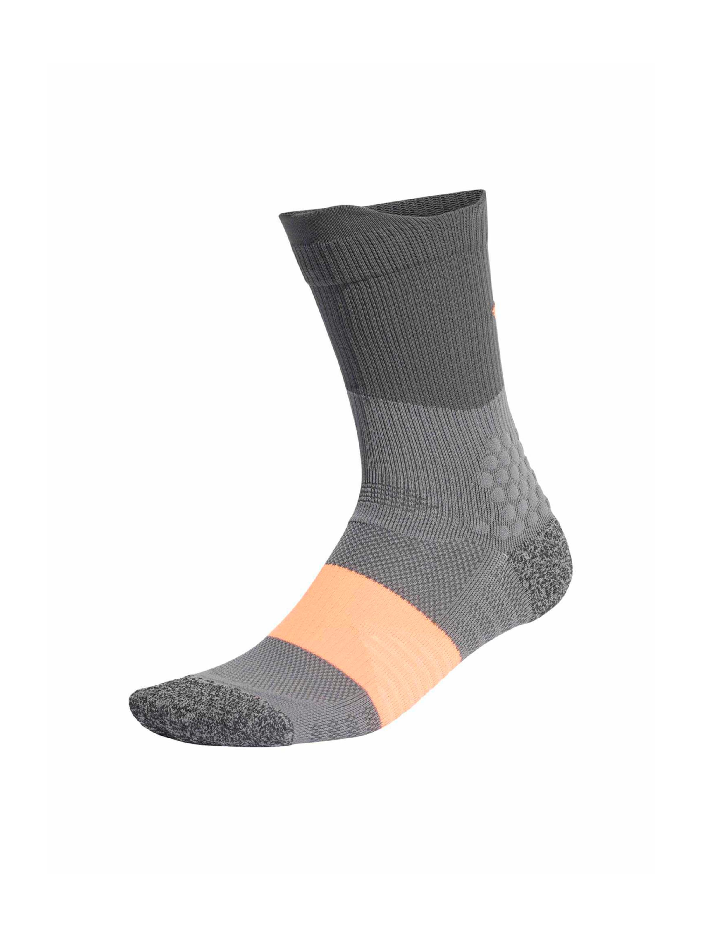 ADIDAS PERFORMANCE Спортивные носки 'RUNxBOOST' в Серый / Темно-серый / Абрикосовый, Обзор товара