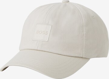 BOSS Шапка с козирка 'Derrel' в бежово: отпред