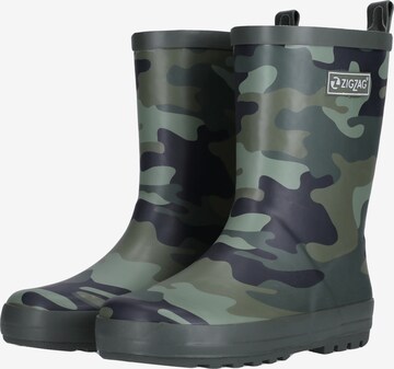 ZigZag Rubber Boots 'Gemus' in Green