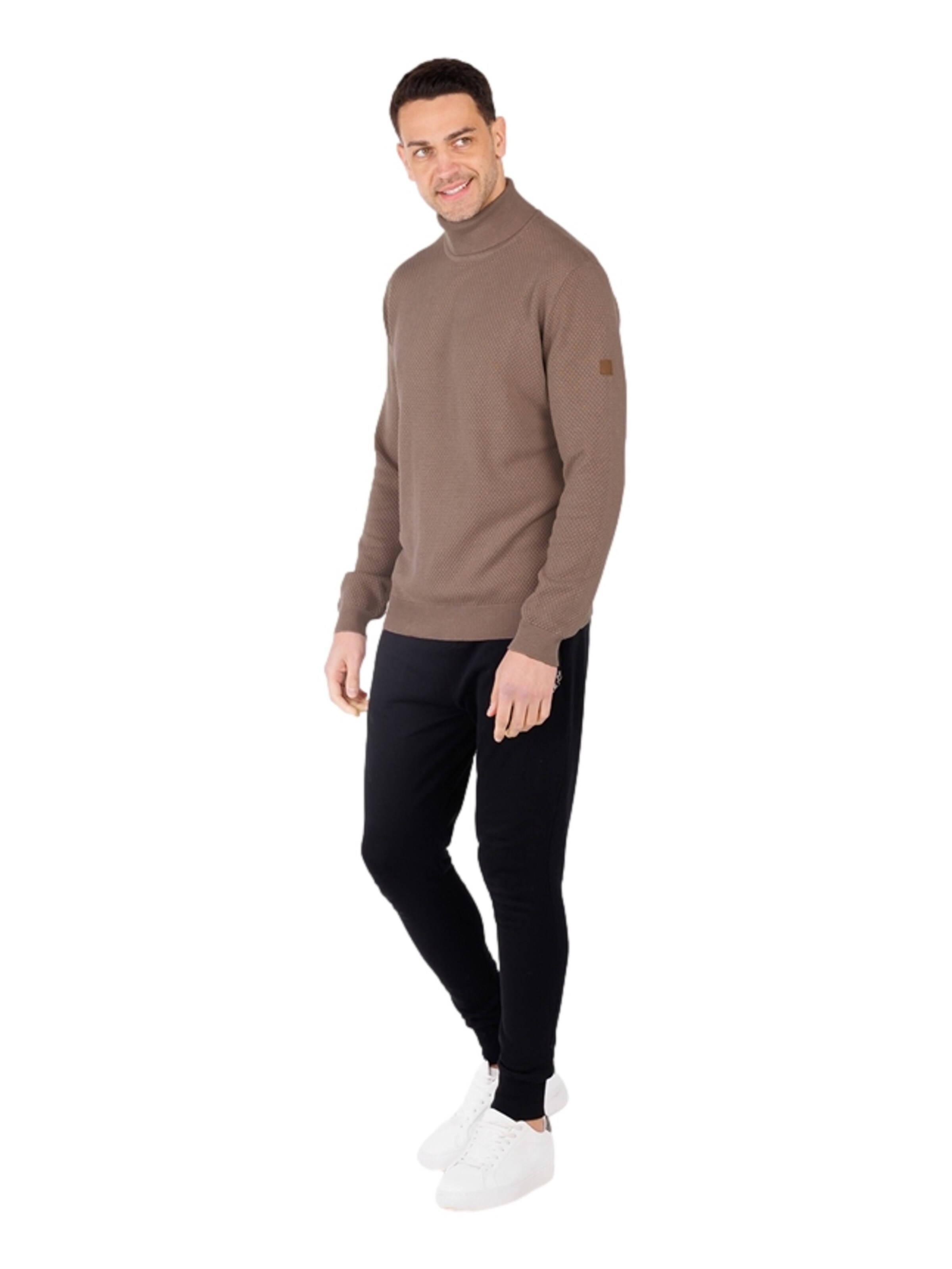 Key Largo Pullover 'Award' i brun