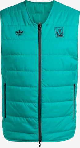 Gilet de sport 'Liverpool FC Terrace Icons' ADIDAS ORIGINALS en vert : devant