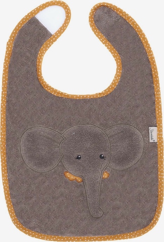 STERNTALER Bib 'Eddy' in Grey: front