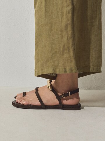 Next Sandalen met riem in Bruin