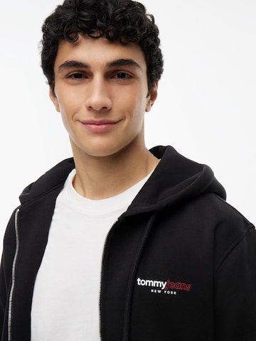 Tommy Jeans Sweat jacket 'DNA' in Black
