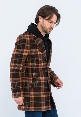 Giorgio di Mare Between-seasons coat 'Bruce' in Brown