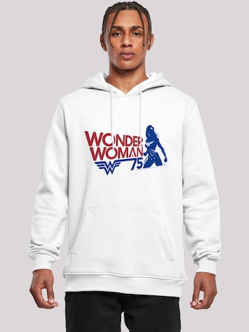 F4NT4STIC Sweatshirt 'DC Comics Wonder Woman Seventy Five' in Wit: voorkant