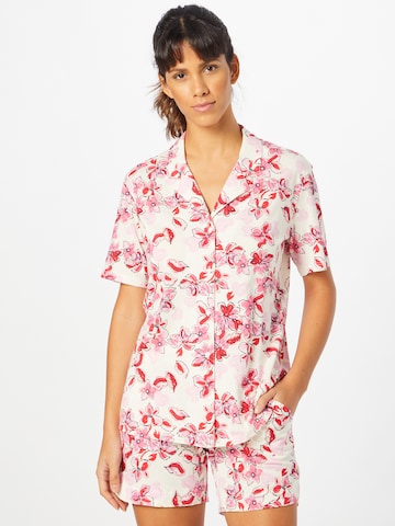 SCHIESSER - Pijama 'Valentine' en blanco: frente