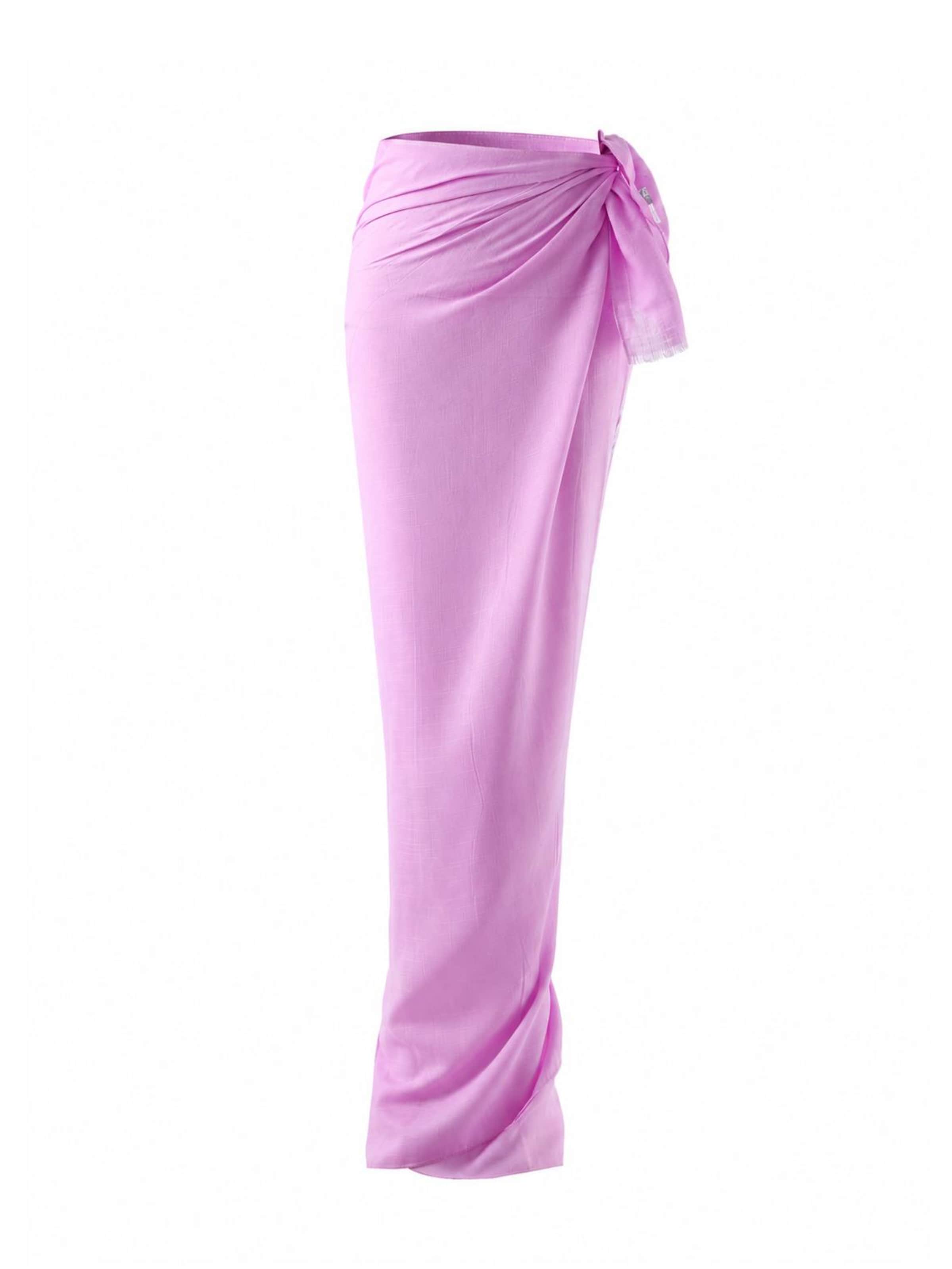 Emilie collection - Toalla de playa 'Pareo sarong viscose' en lila: frente