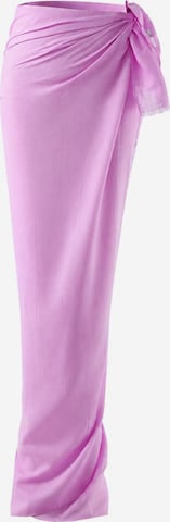 Emilie collection - Toalla de playa 'Pareo sarong viscose' en lila: frente