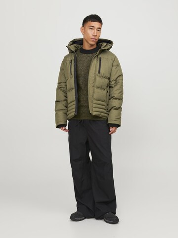 Giacca invernale 'Yog' di JACK & JONES in verde