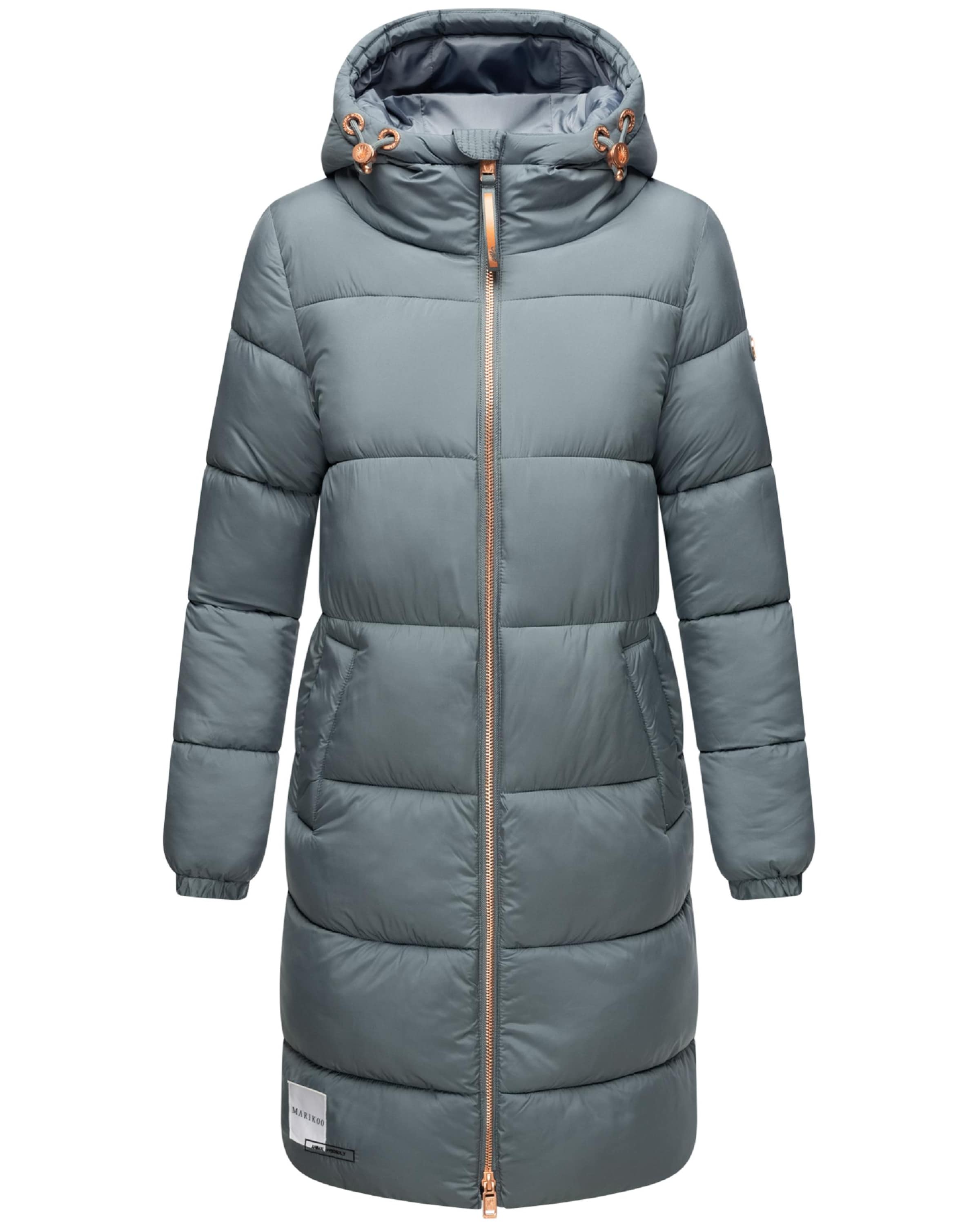 MARIKOO Winter coat in Blue: front