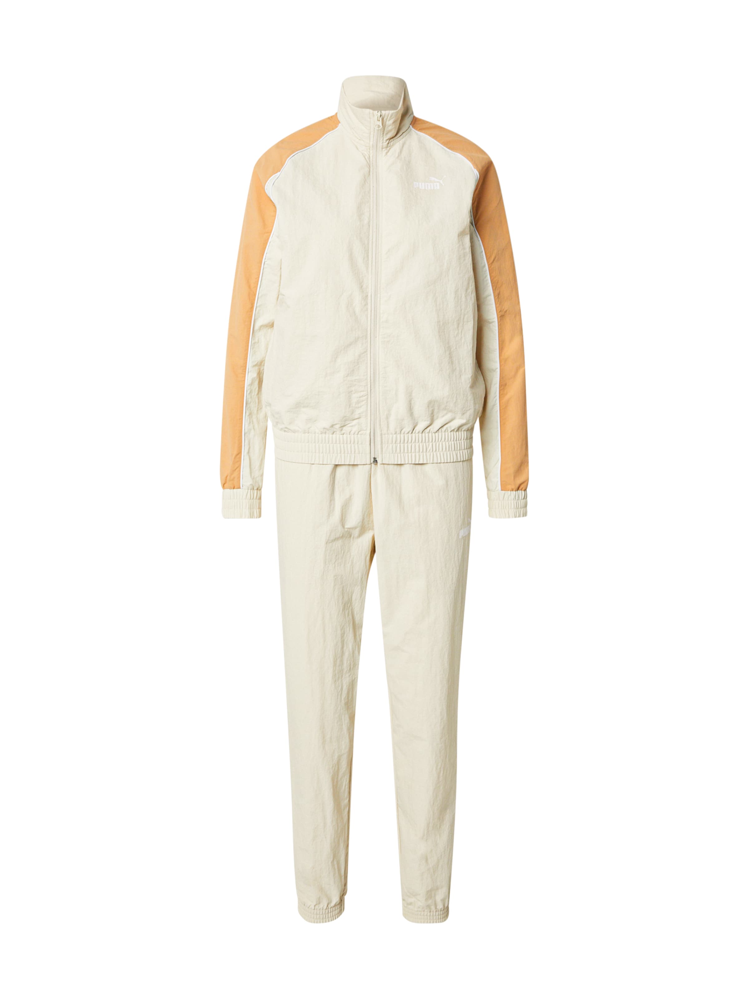 PUMA Odjeća za vježbanje u boja devine dlake (camel) / sivkasto bež / bijela, Pregled proizvoda