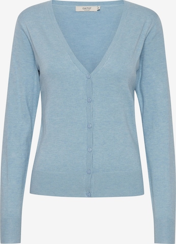 Oxmo Knit Cardigan 'Oxhelene' in Blue: front