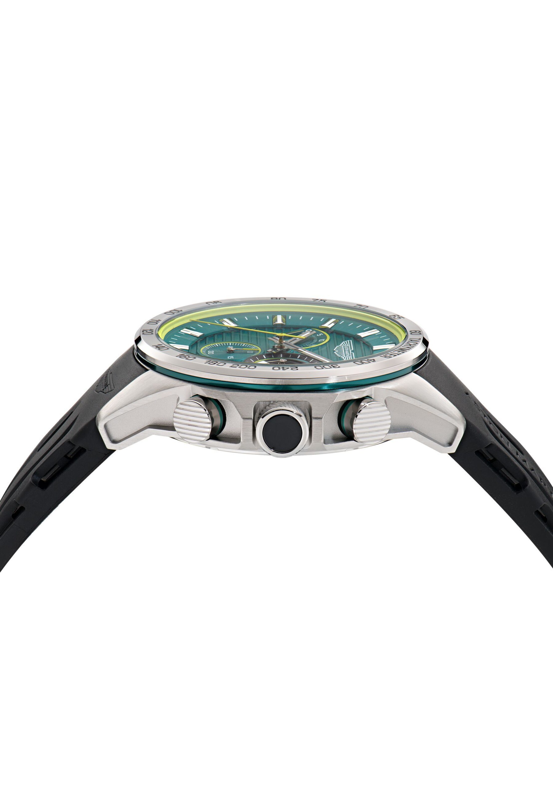 Aston Martin Analoguhr 'HLC' in Schwarz