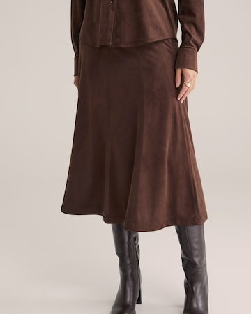 Fustă de la WE Fashion pe maro: față