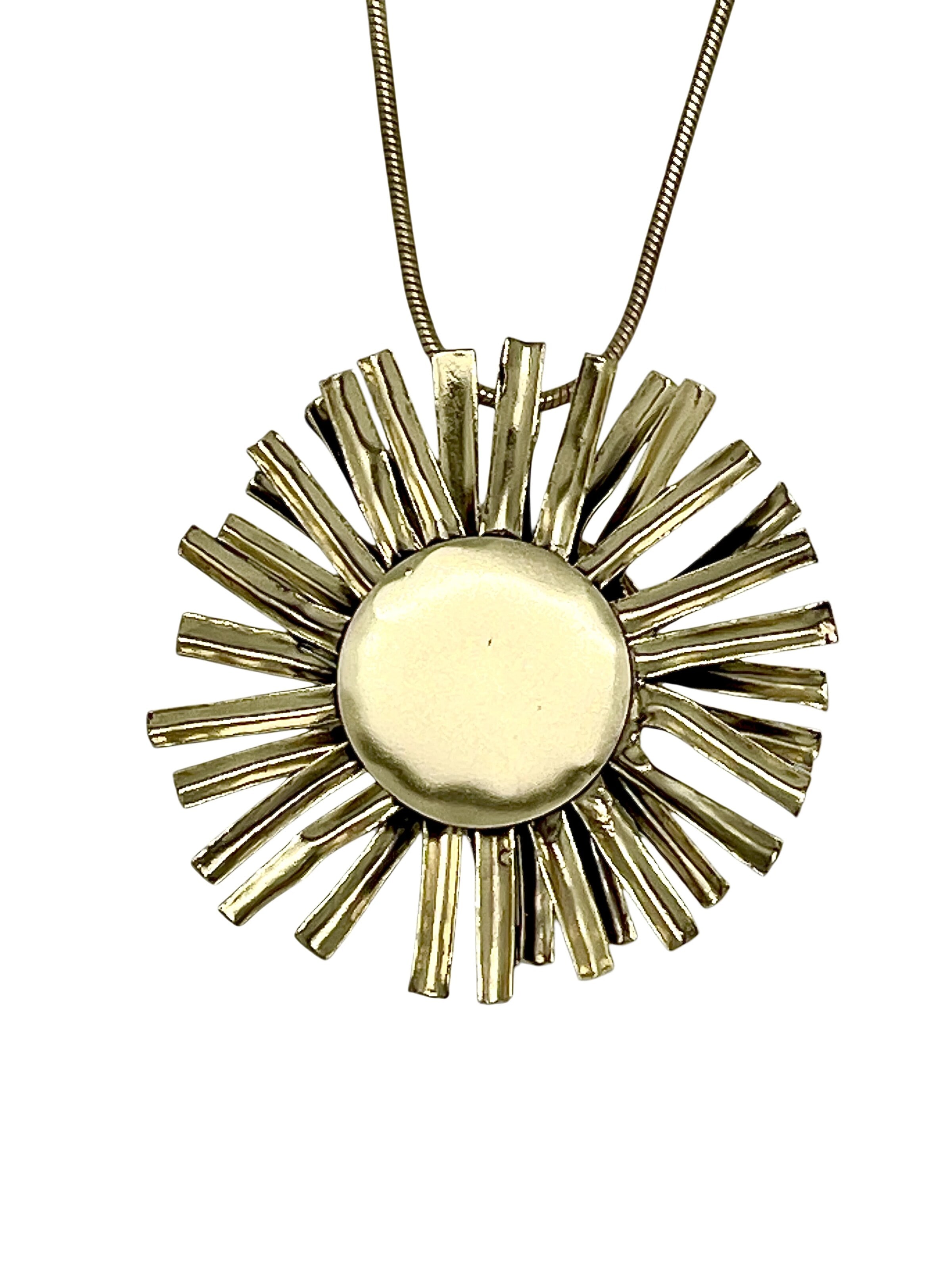 Gloria Mago - Cadena 'Sunflower pendant necklace, gold brass' en oro