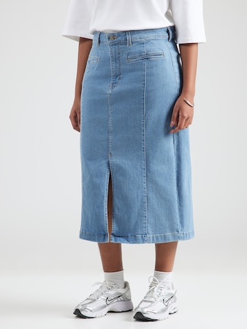 ONLY Carmakoma - Falda 'CARENYA' en azul: frente