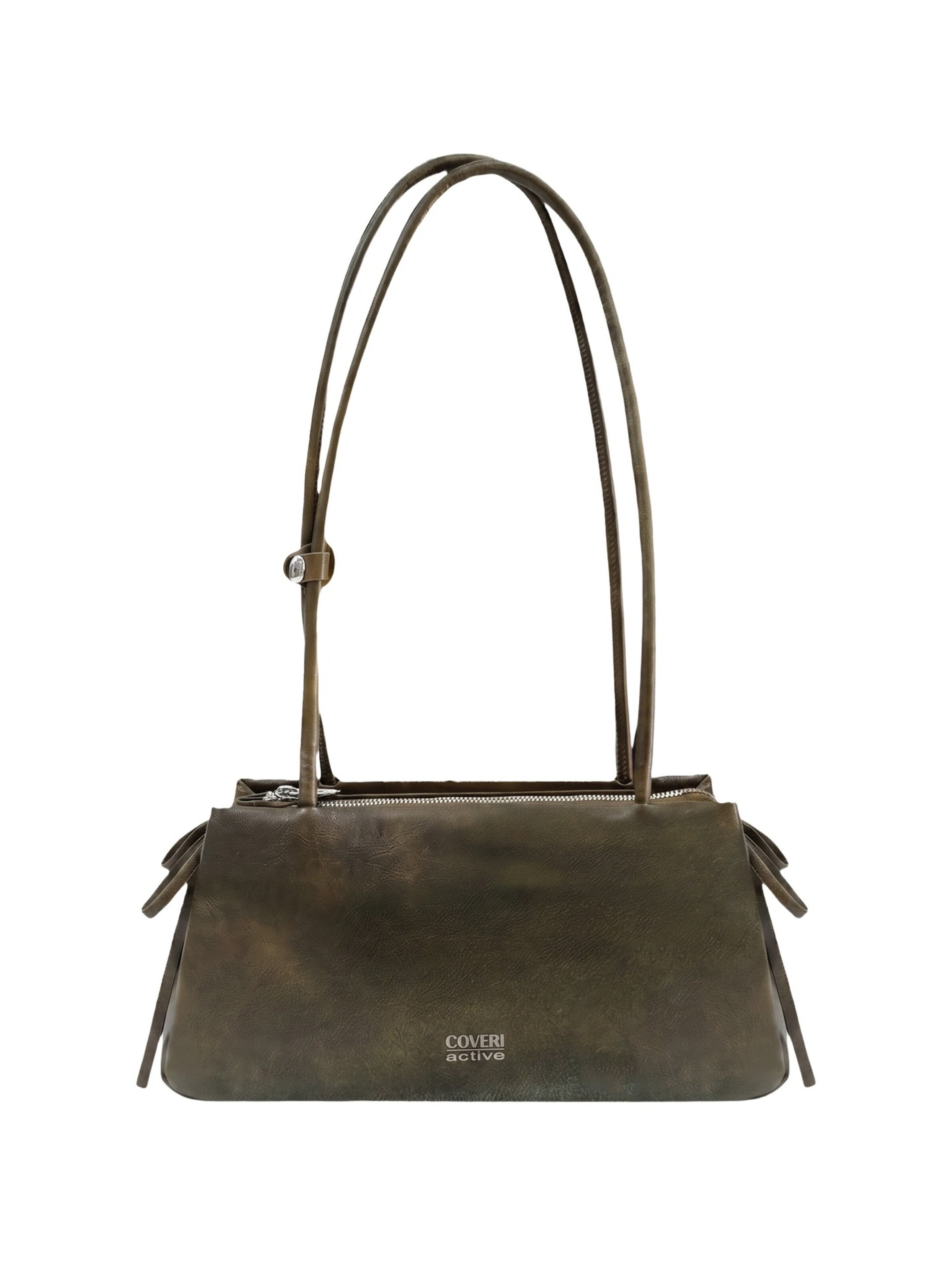 Borsa a spalla di Coveri in verde: frontale
