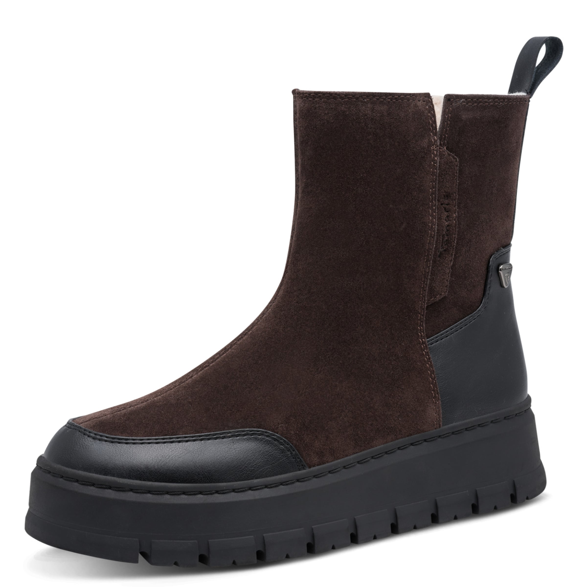 Tamaris Stiefelette in 36 in dunkelbraun / schwarz, Produktansicht