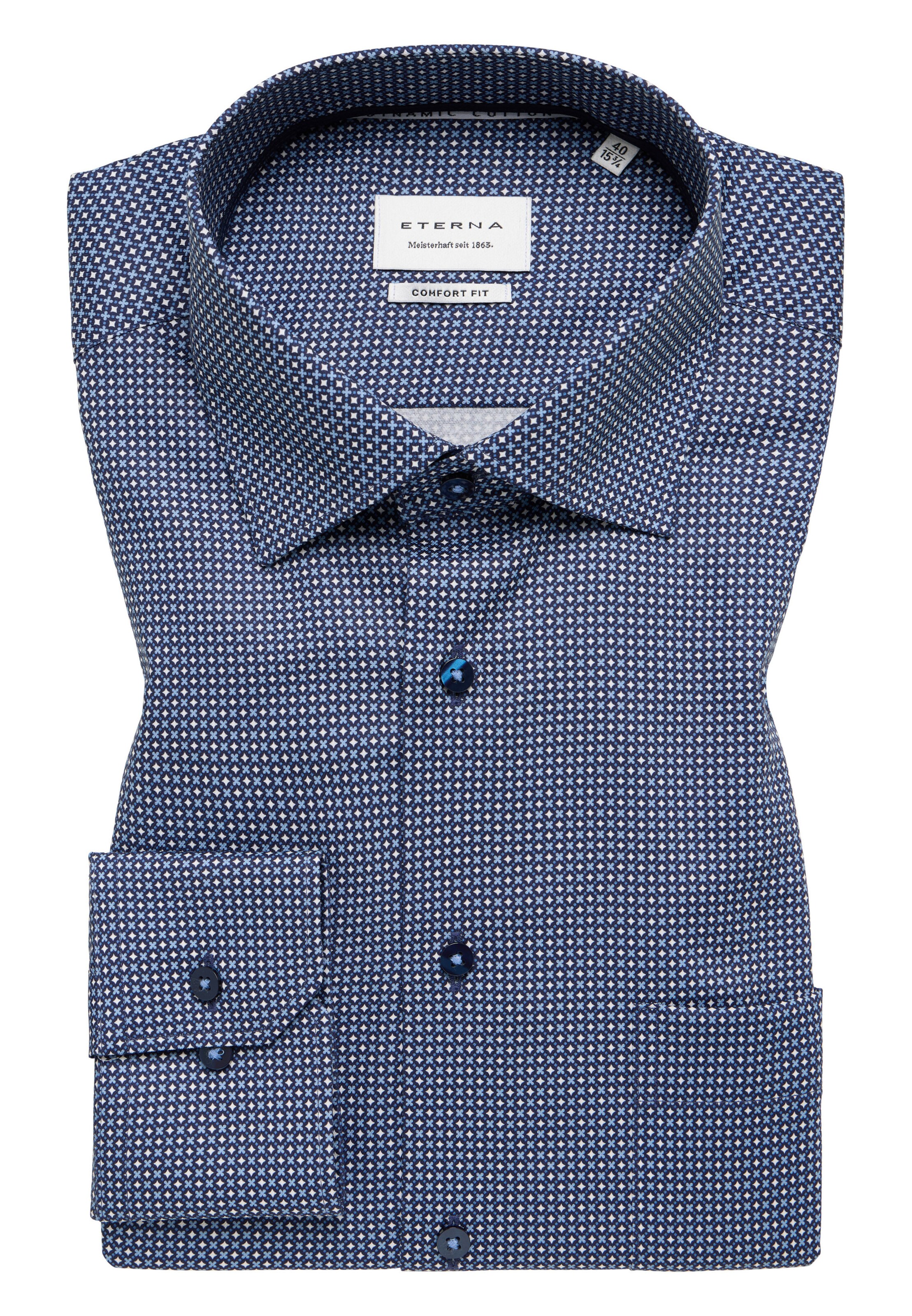 ETERNA Comfort fit Business shirt in Blue