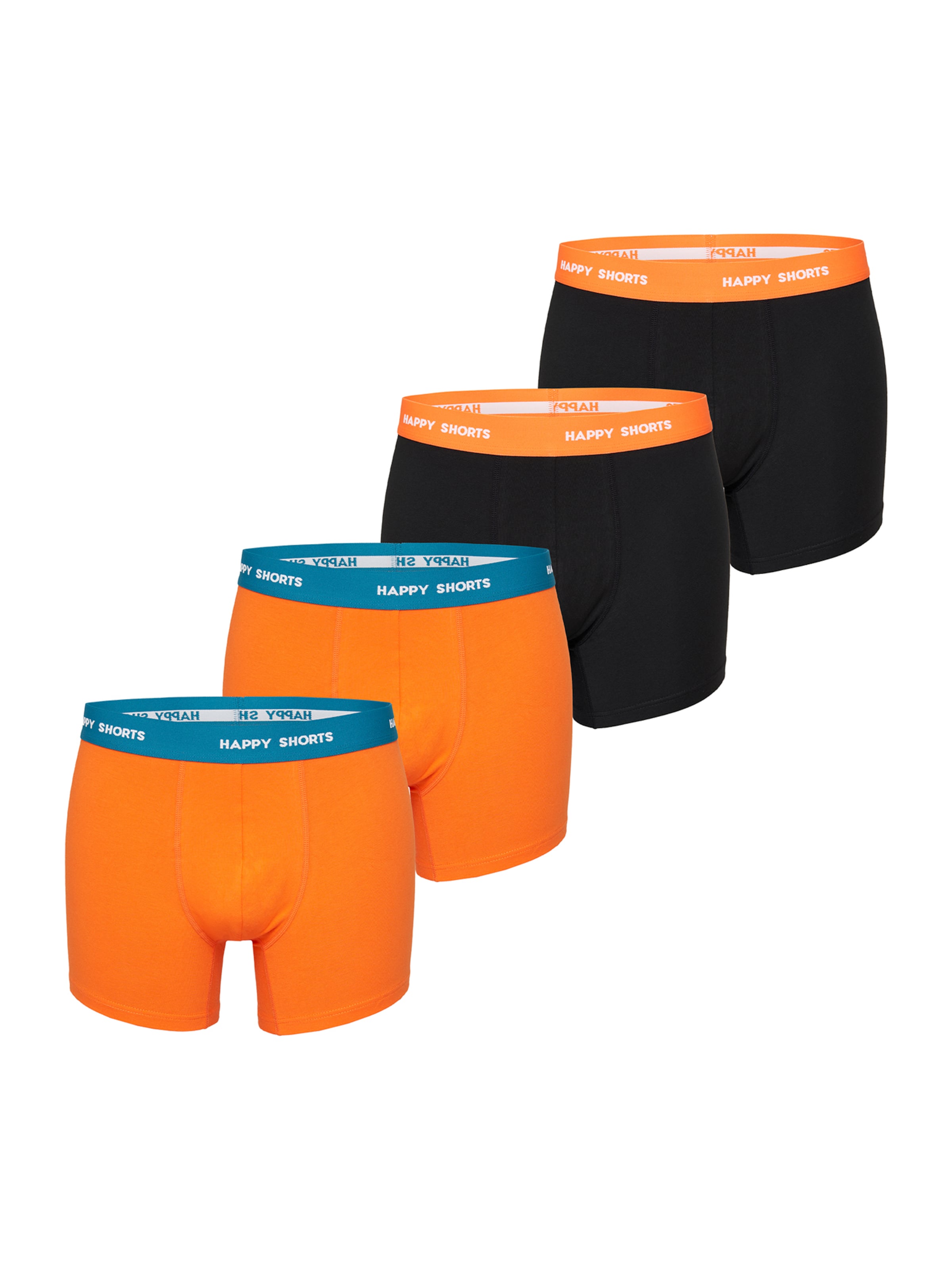 Boxers Happy Shorts en orange : devant