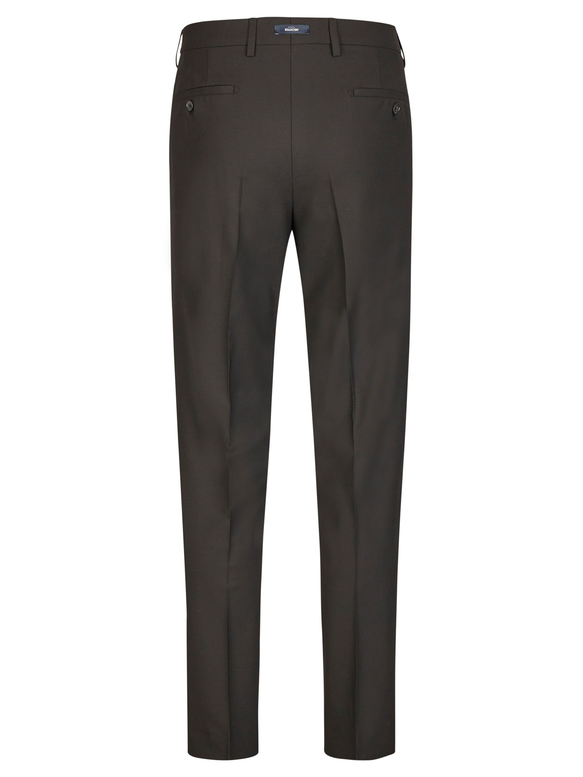 HECHTER PARIS Regular Trousers with creases in Black