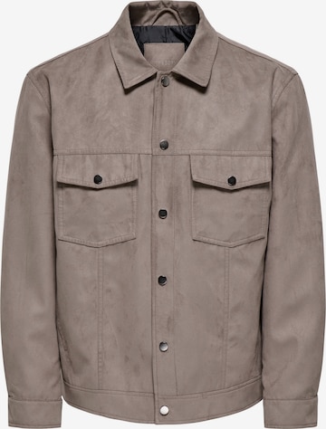 Only & Sons Overgangsjakke i beige: forside