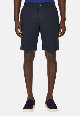 Coupe slim Pantalon Boggi Milano en bleu : devant