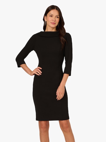 Adrianna Papell Kleid 'Rolled Neck Crepe' in Schwarz: Vorderseite