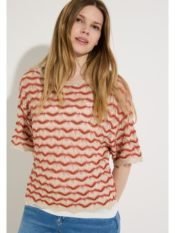 MORE & MORE Sweater in Orange: front